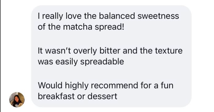 ORICHA Matcha Latte Spread