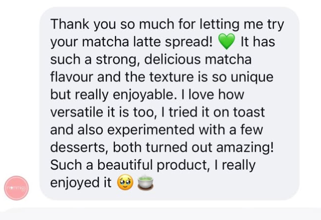 ORICHA Matcha Latte Spread